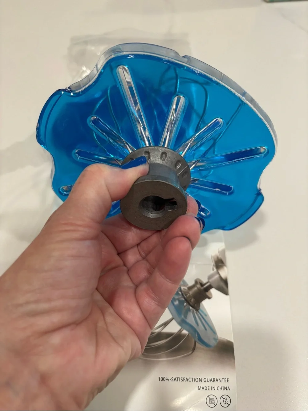 Blue Silicone Whisk Guard / Bowl Wiper (Set)